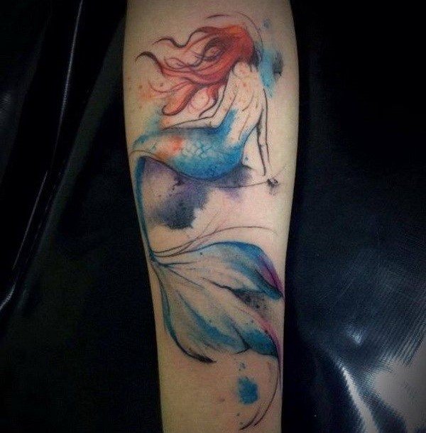 Aquarius Fairy Forearm Tattoo