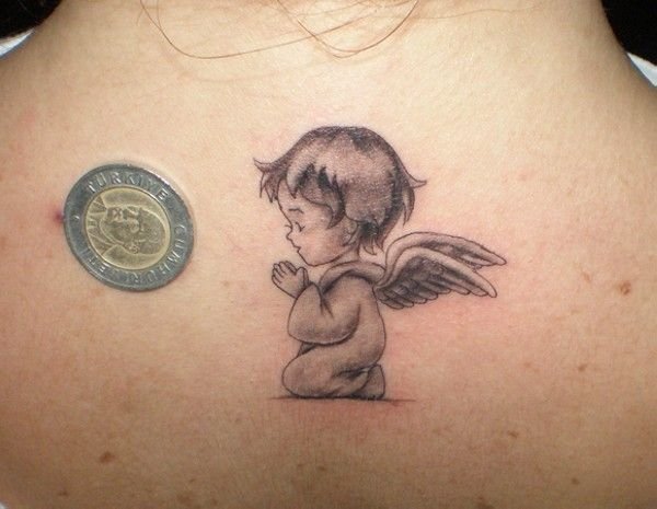 Angel Crybaby Back Tattoo