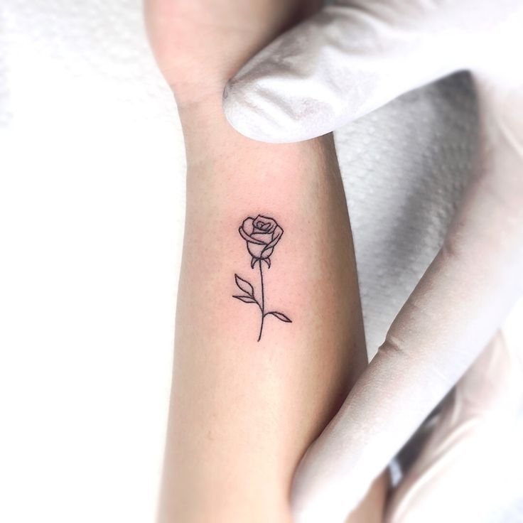small Rose Tattoo