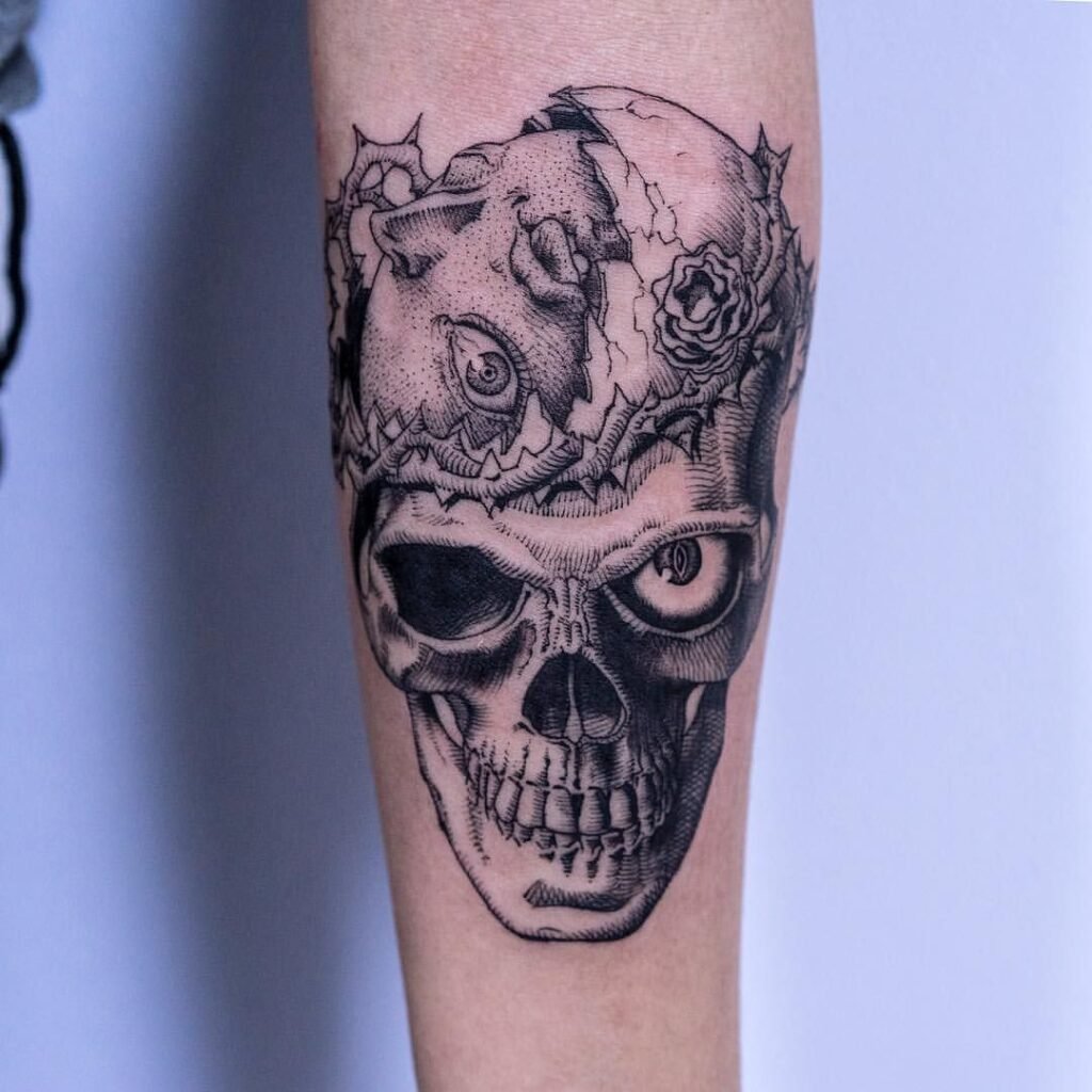 Berserk Skull Tattoo
