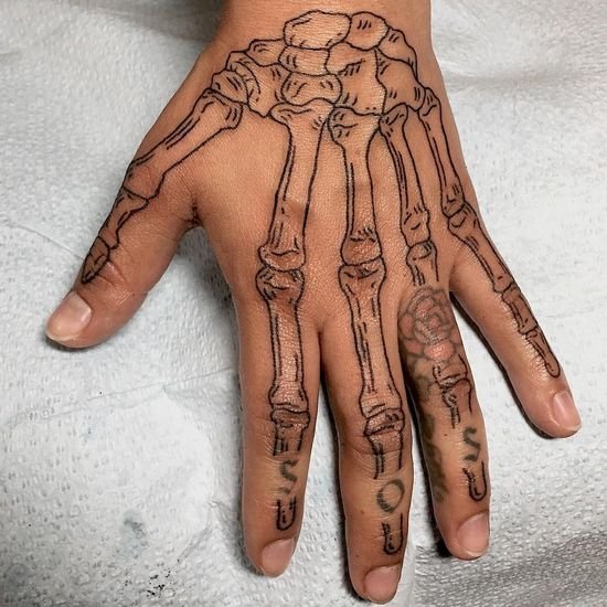 Patchwork Hand Tattoos
