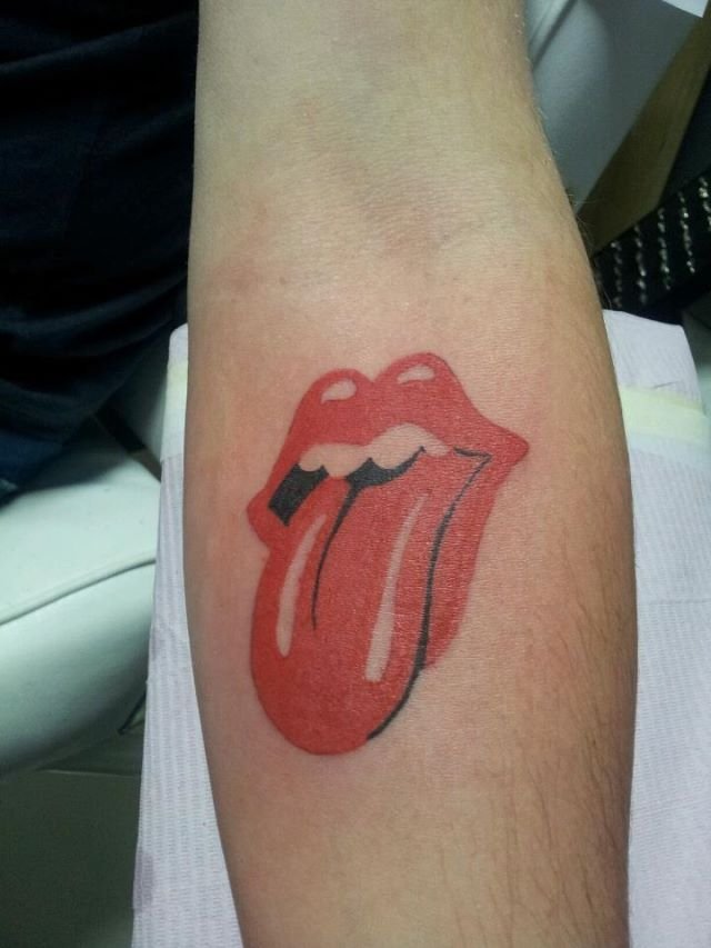 Lips And Tongue Tattoo