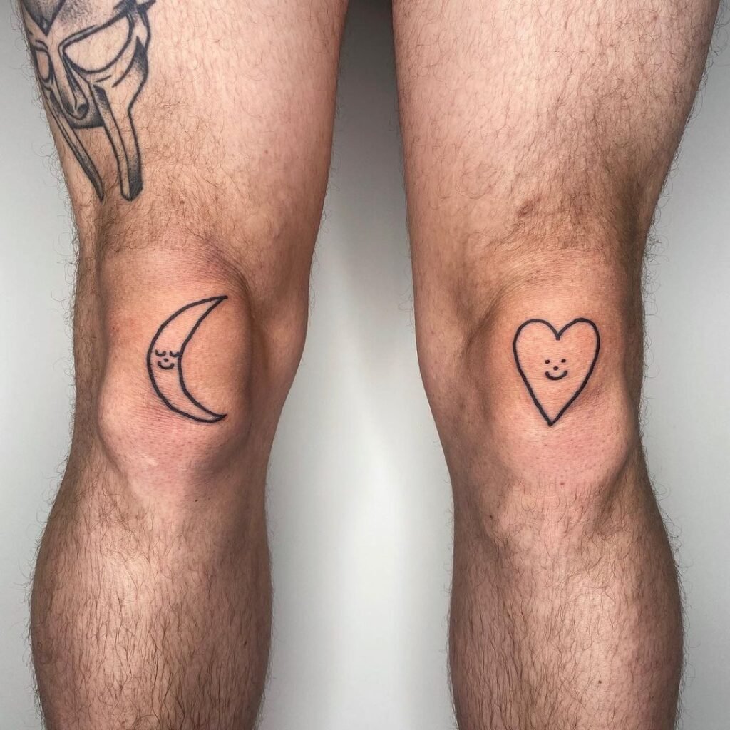 Men's Knee Cap Tattoos