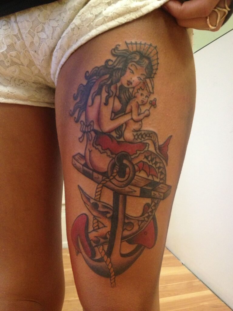 Sailor Jerry Mermaid Tattoo