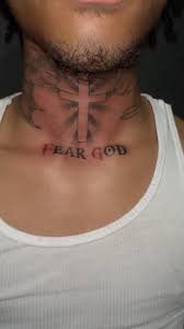 Fear God Neck Tattoo