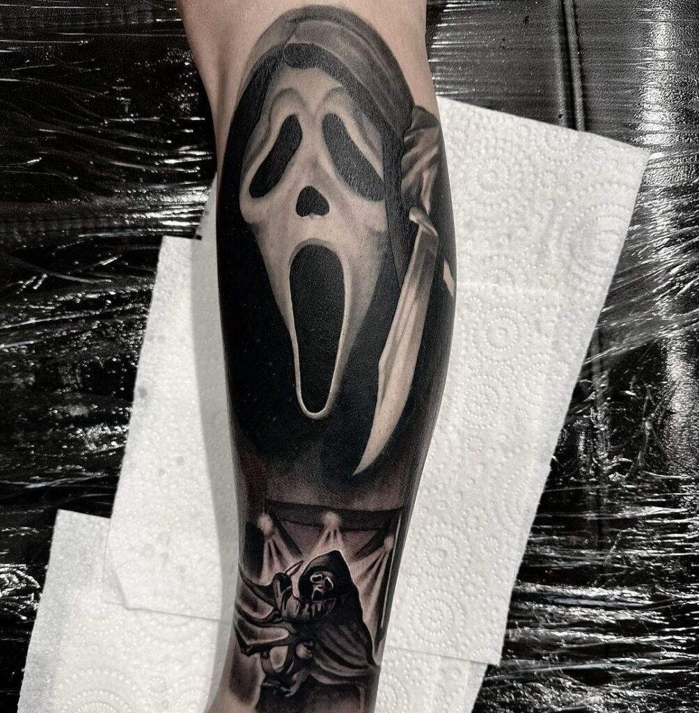 scream ghostface tattoo