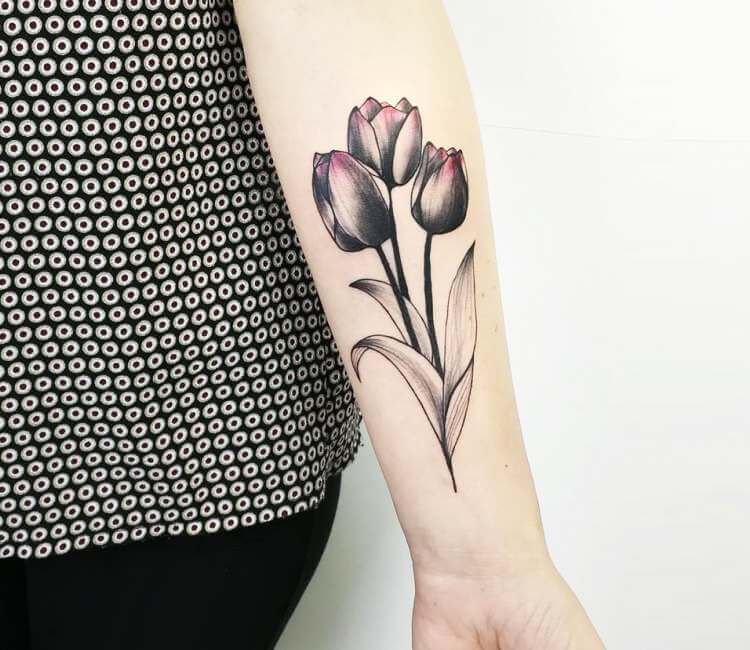 three tulip tattoo