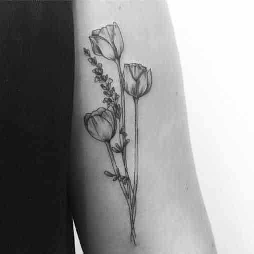 black and white tattoo