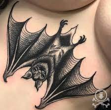 bat underboob tattoo