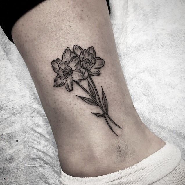 black and white tattoo
