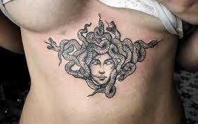 medusa chest tattoo