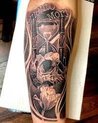 Hourglass Memento Mori Tattoo