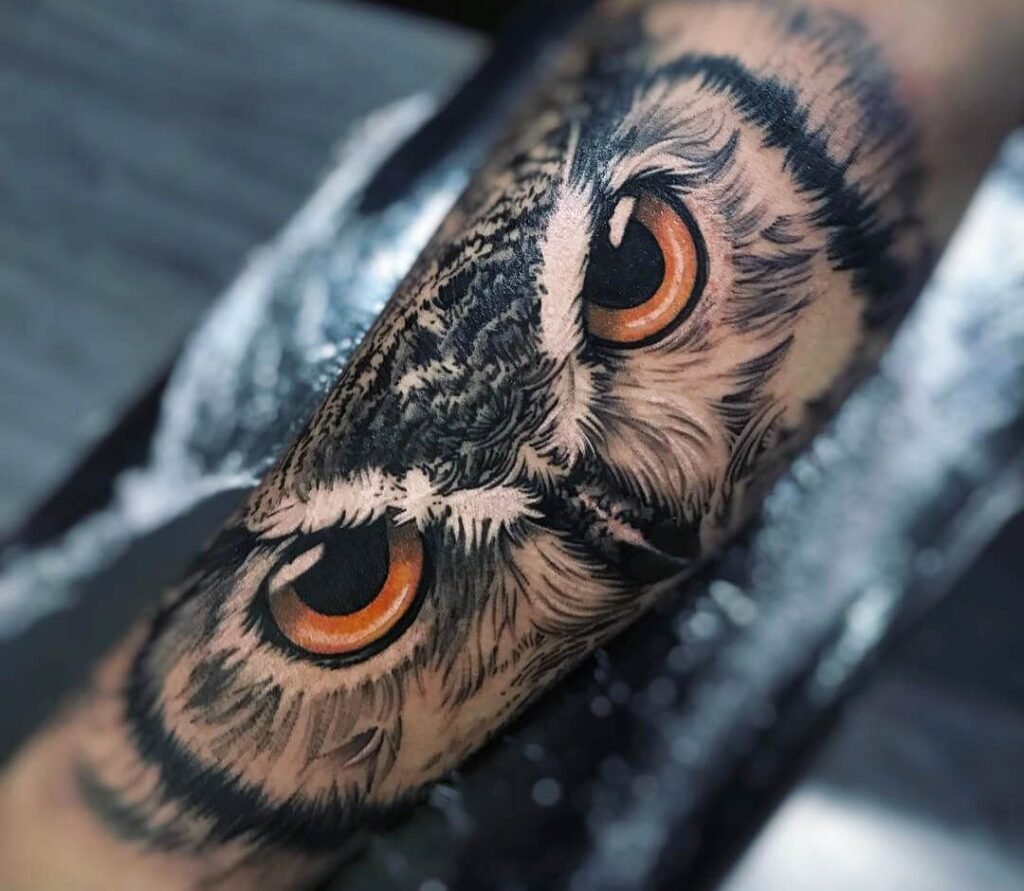 Owl Eyes Tattoo