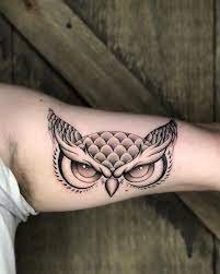 Owl small tattoo