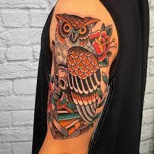Traditional owl art