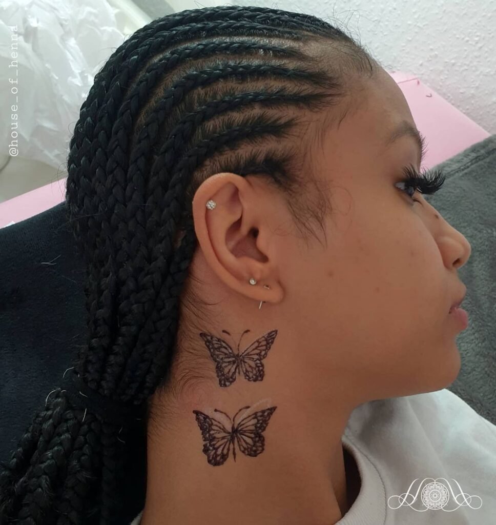 butterfly henna tattoo