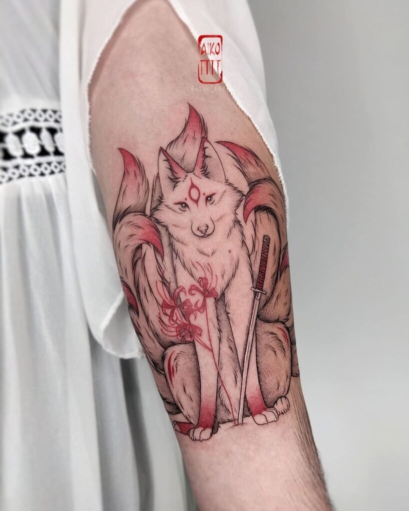 nine tailed fox tattoo