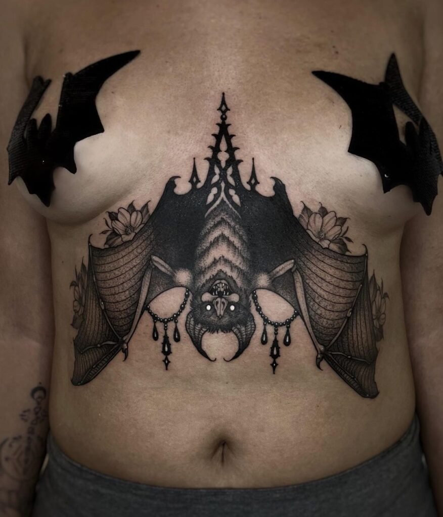 bat art tattoo