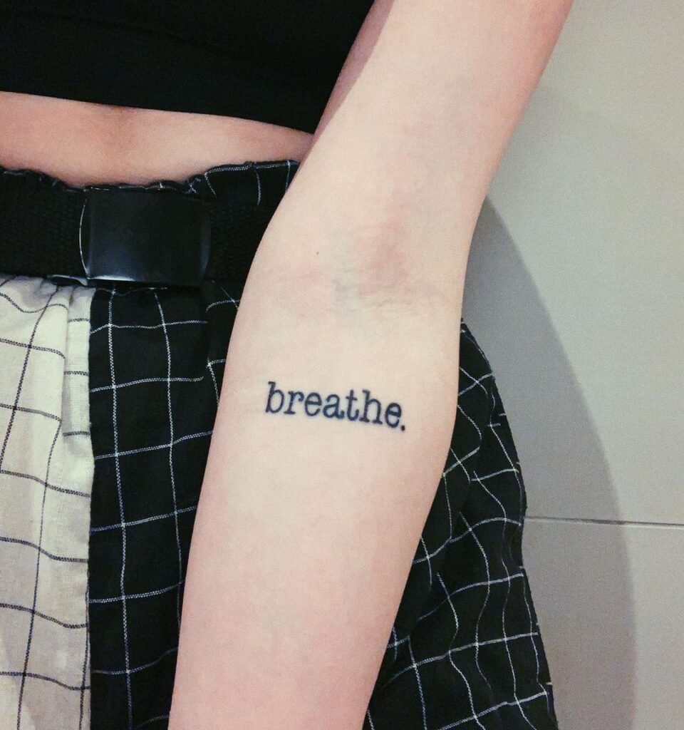 Breathe Anxiety Tattoo