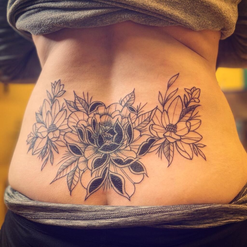 flower henna tattoo