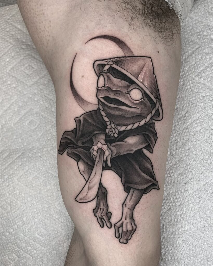 Frog Samurai Tattoo