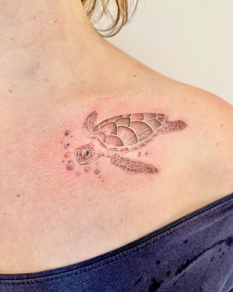 hawaiin turtle tattoo