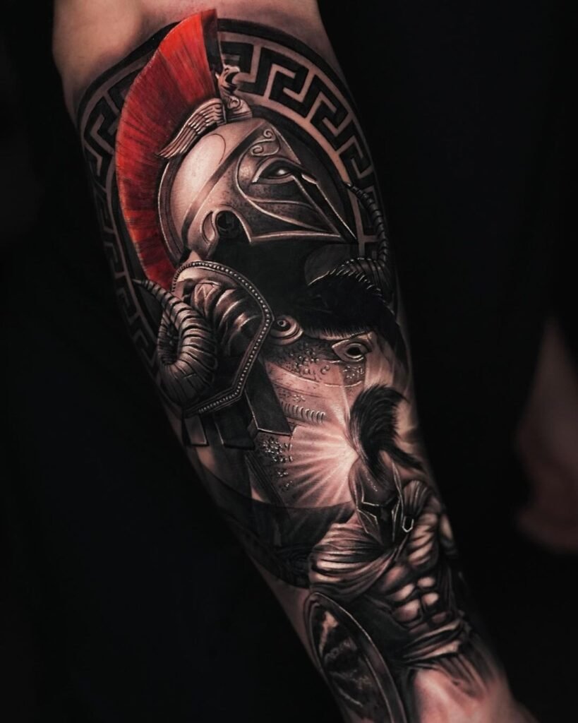 mask samurai tattoo