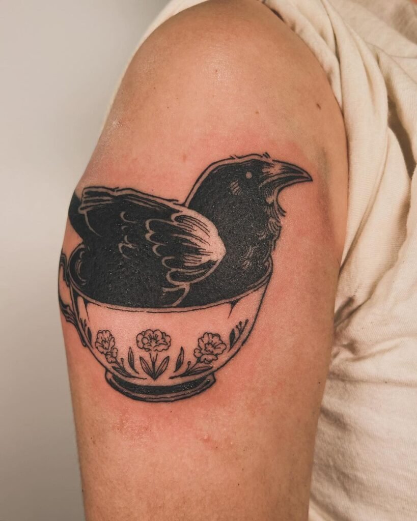 Crow nest tattoo