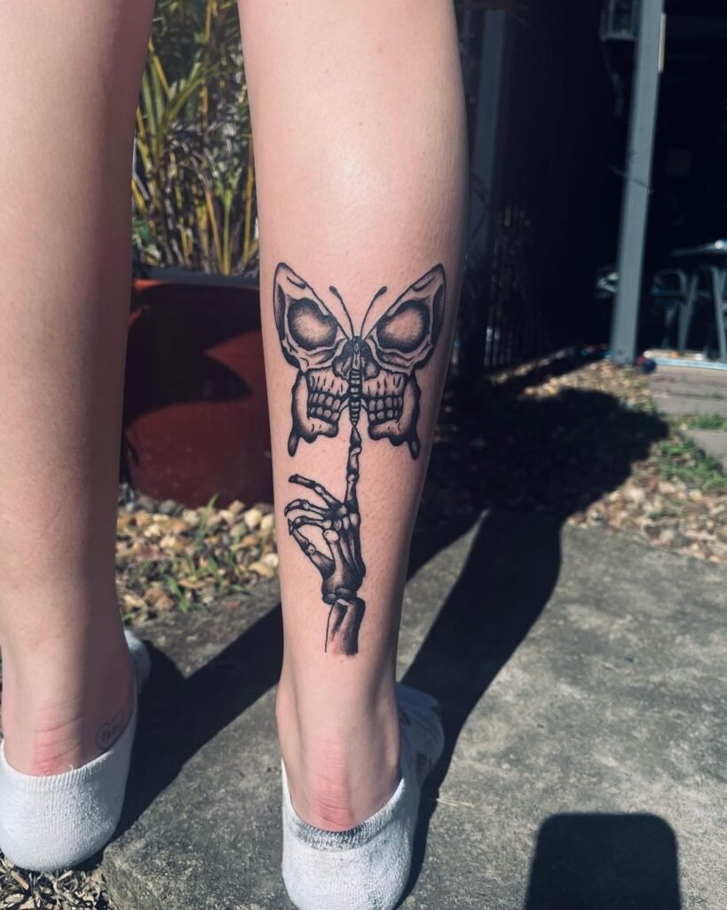 butterflyskull tattoo