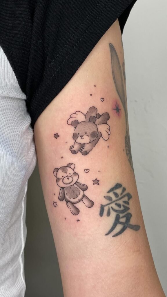 small bear tattoo