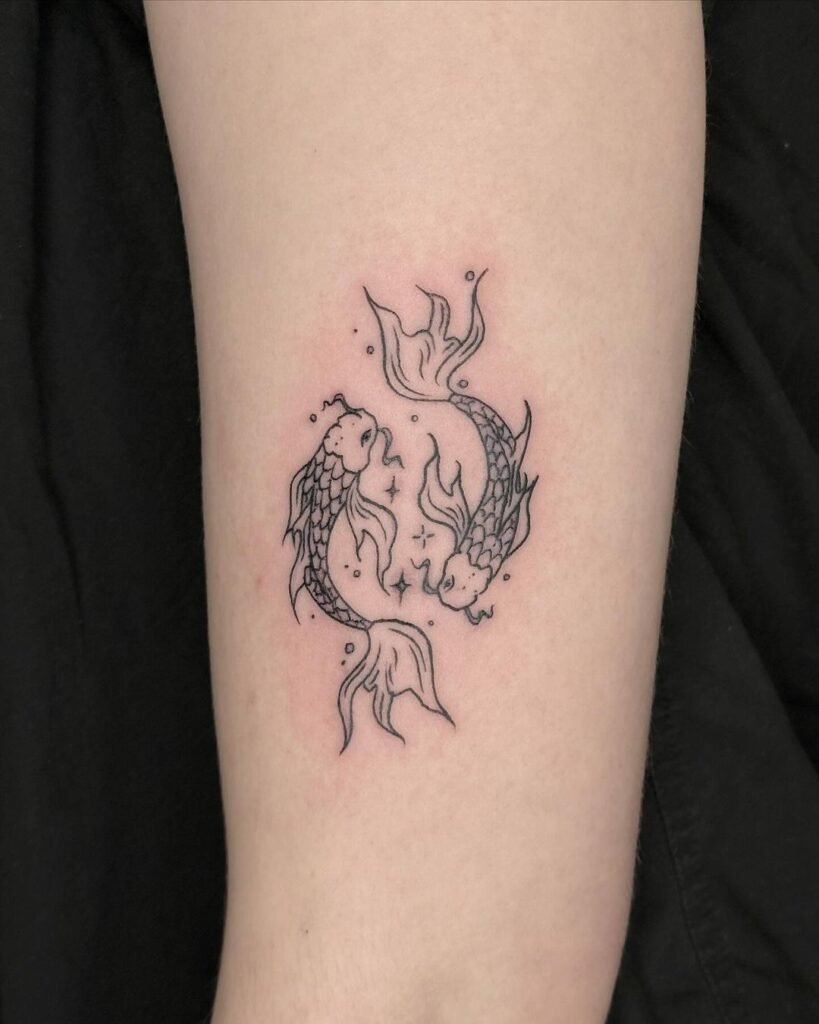 yin yang koi fish tattoo