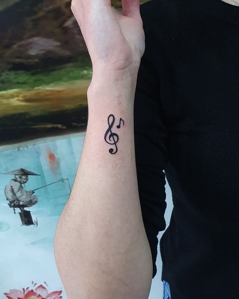 small musicnote tattoo