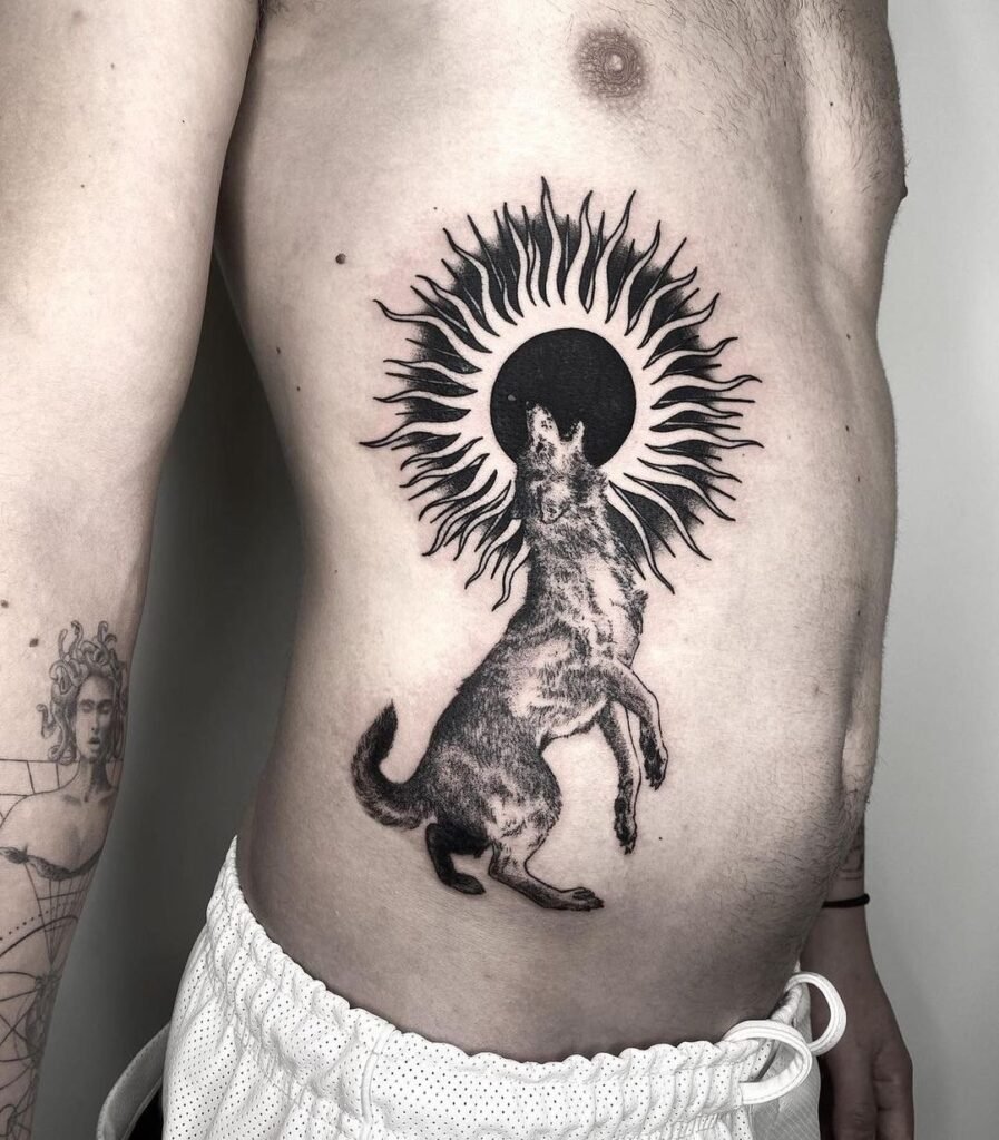 black sun tattoo