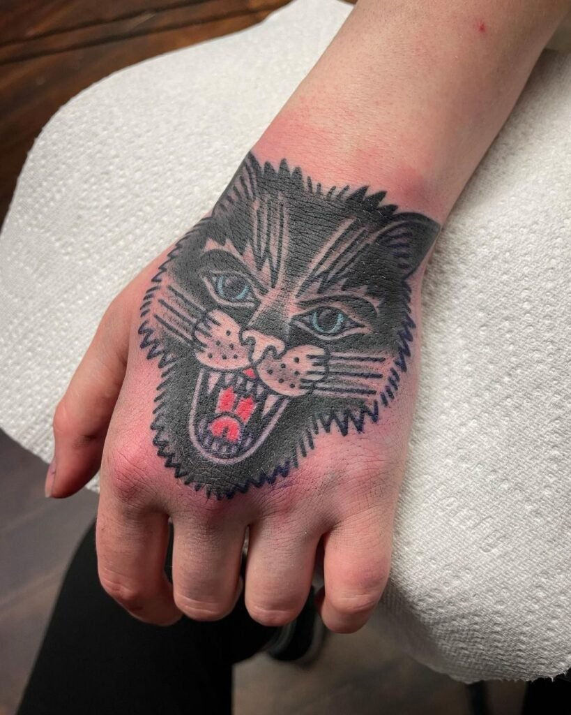 catface cat tattoo