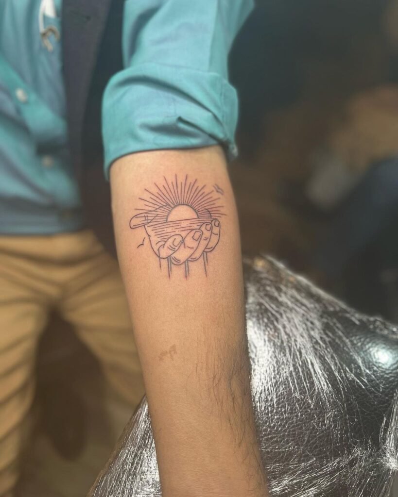 rising sun tattoo