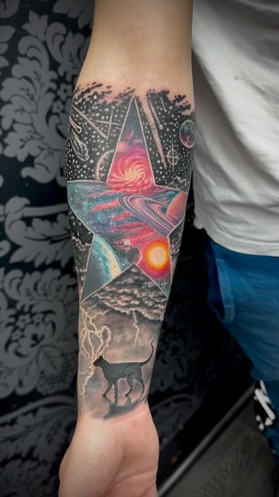 Galaxy Sleeve Tattoo