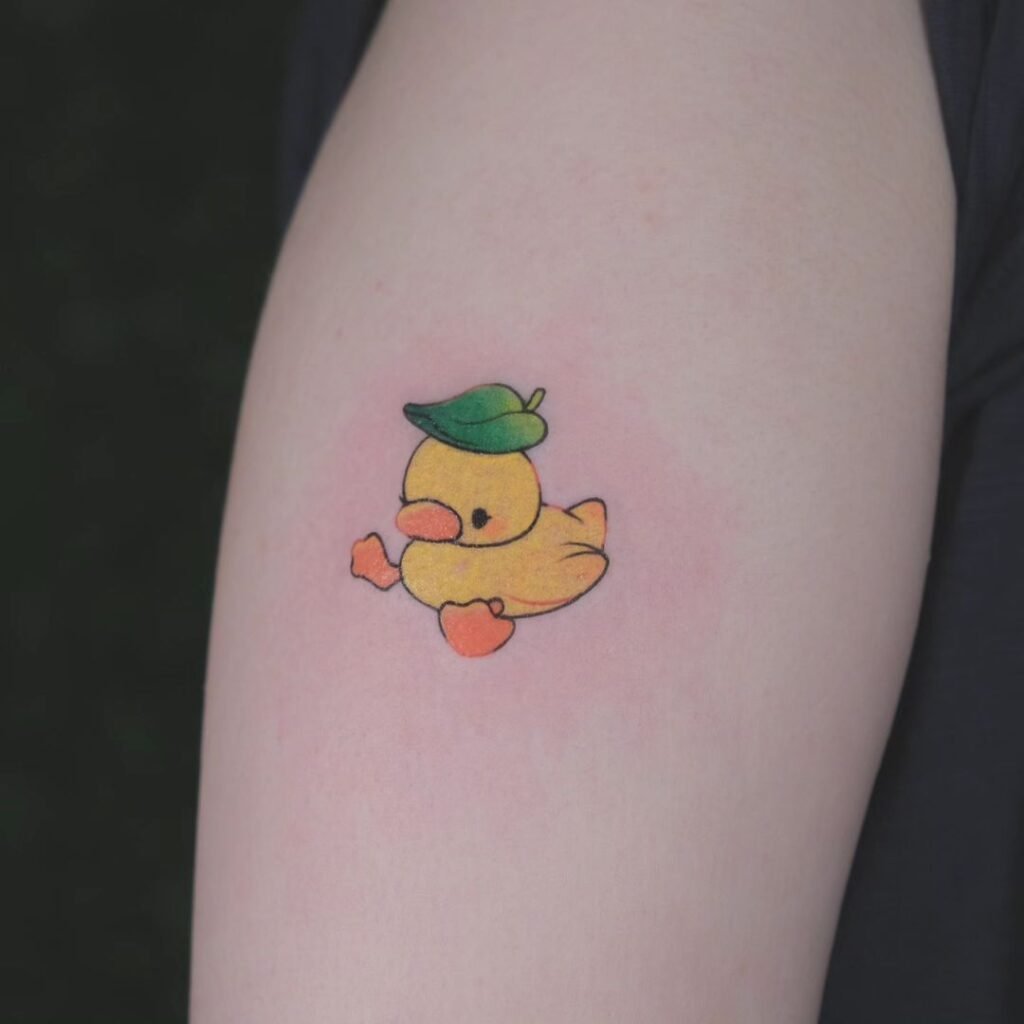 Temporary Duck Tattoo