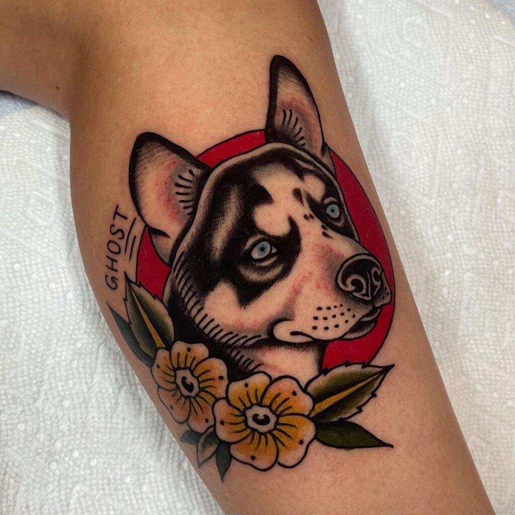 Traditional Dog Tattoo
